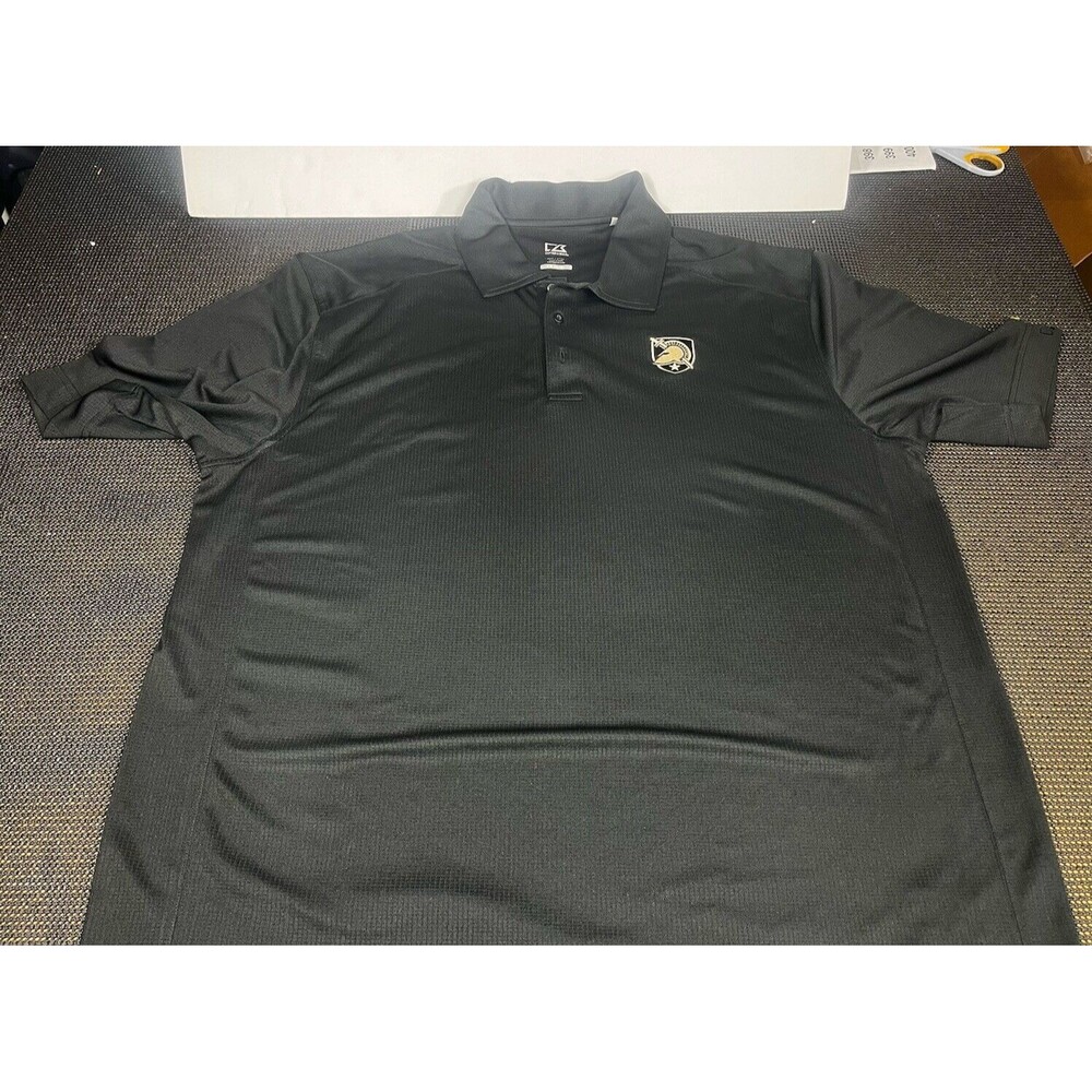 Army University Cutter And Buck Polo Shirt Mens Large Black Short Sleeve XXLT